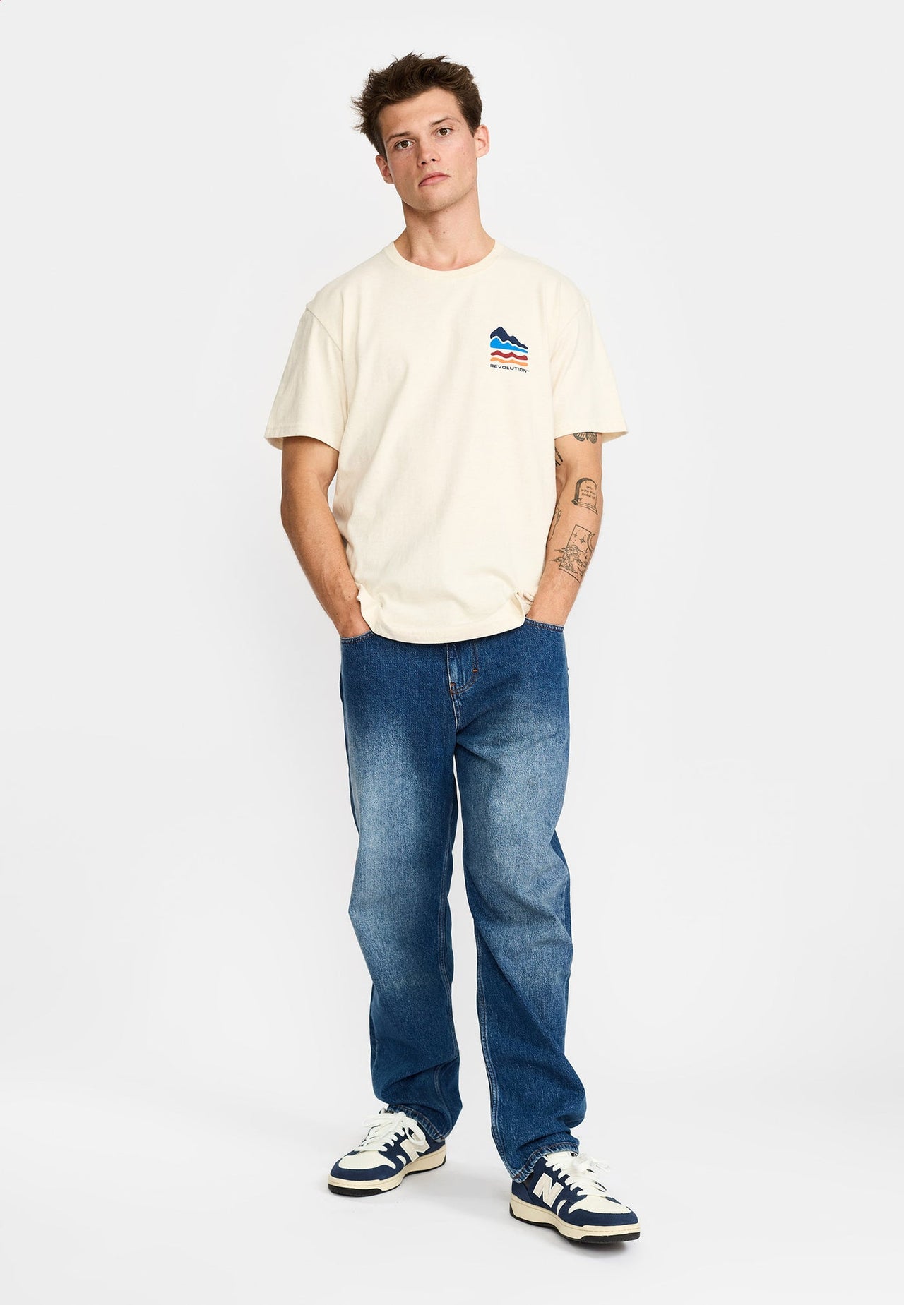 Revolution Ter T-shirt Wit Heren
