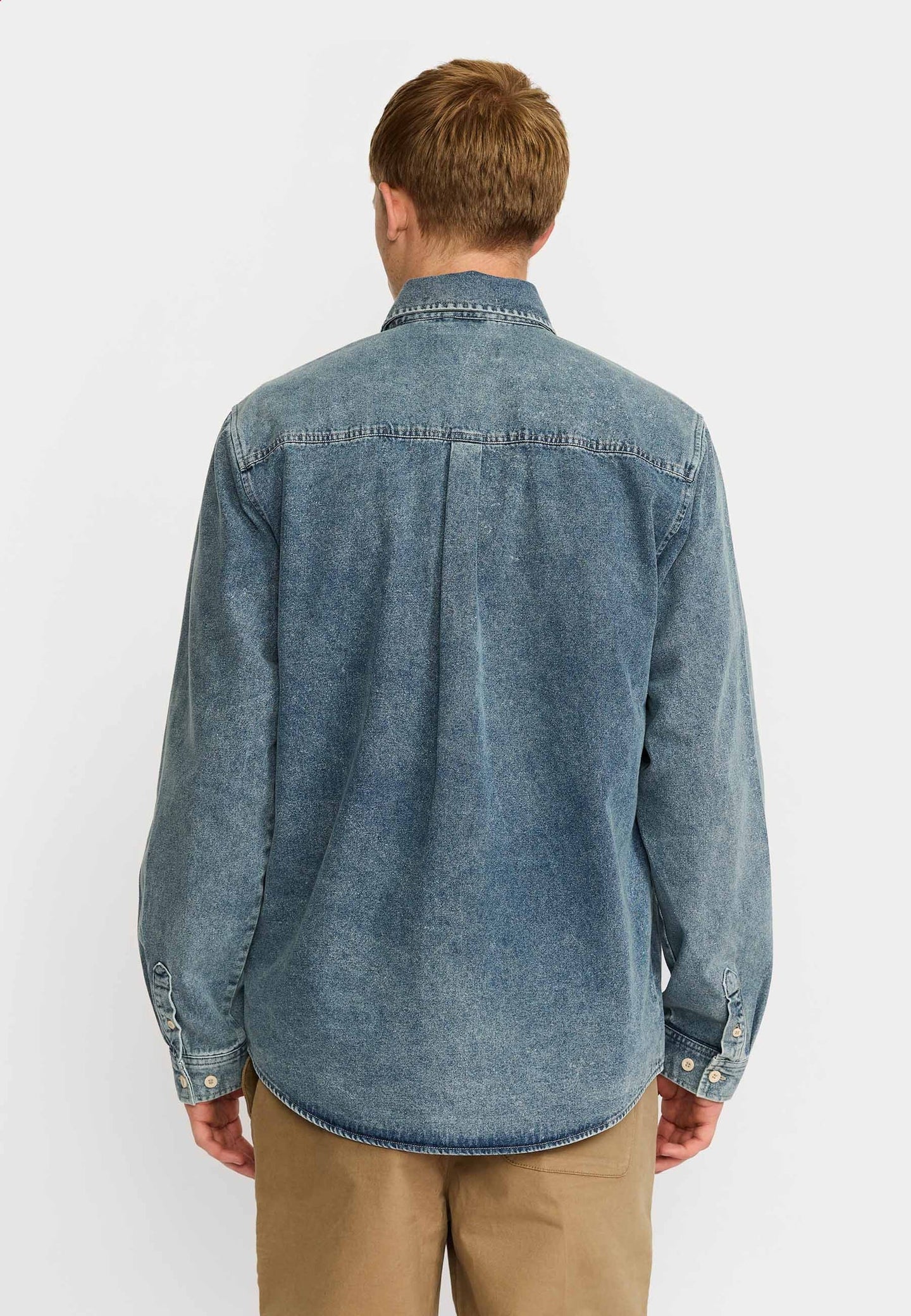 Revolution Worker Shirt Blauw Heren