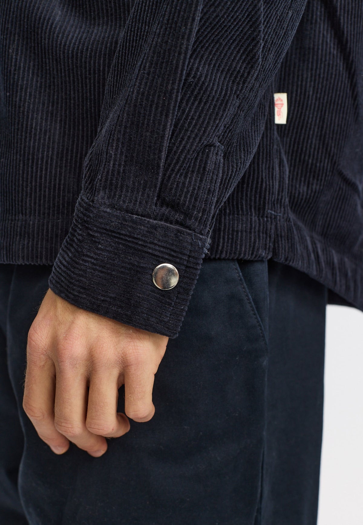 Revolution Zip Worker Shirt Donkerblauw Heren