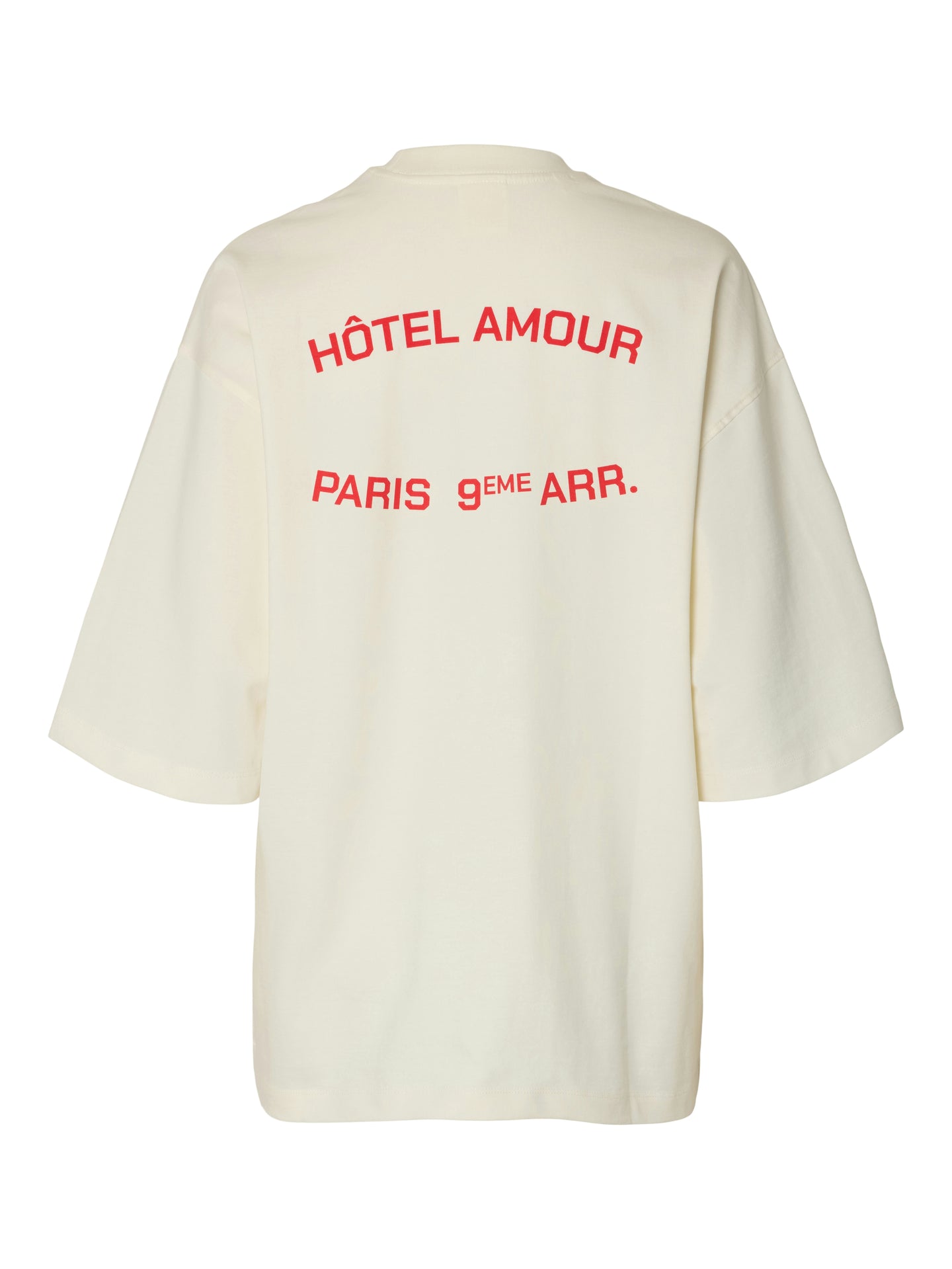 Selected Femme Boxy Lia Ss Hotel Amour Tee Wit Dames
