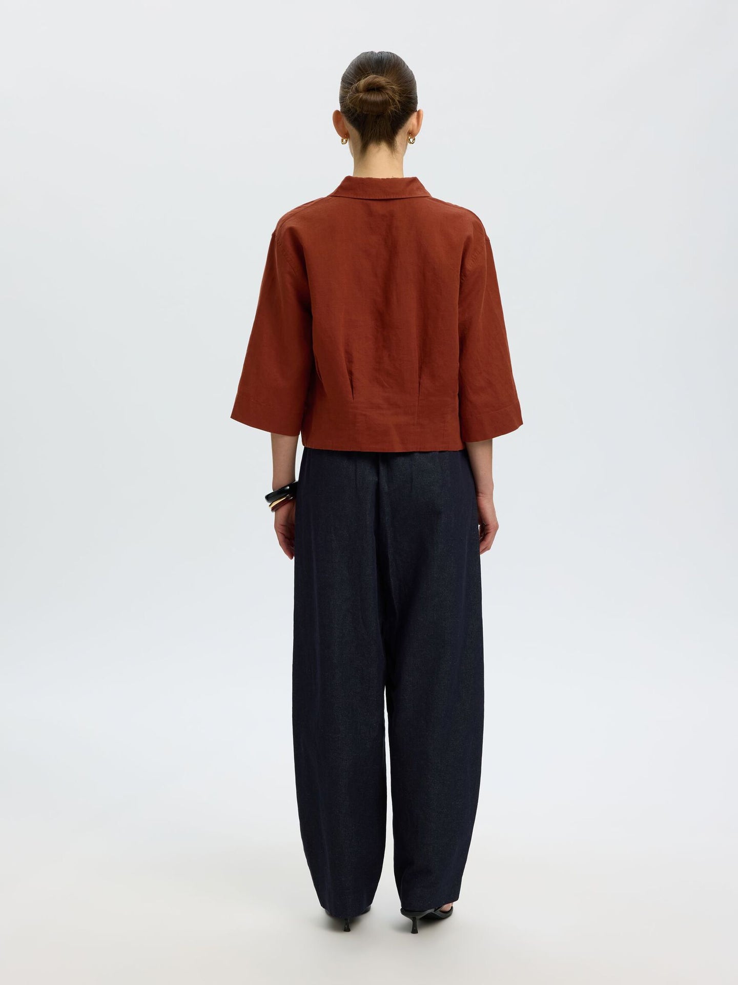 Cleo Regular 3/4 cropped shirt