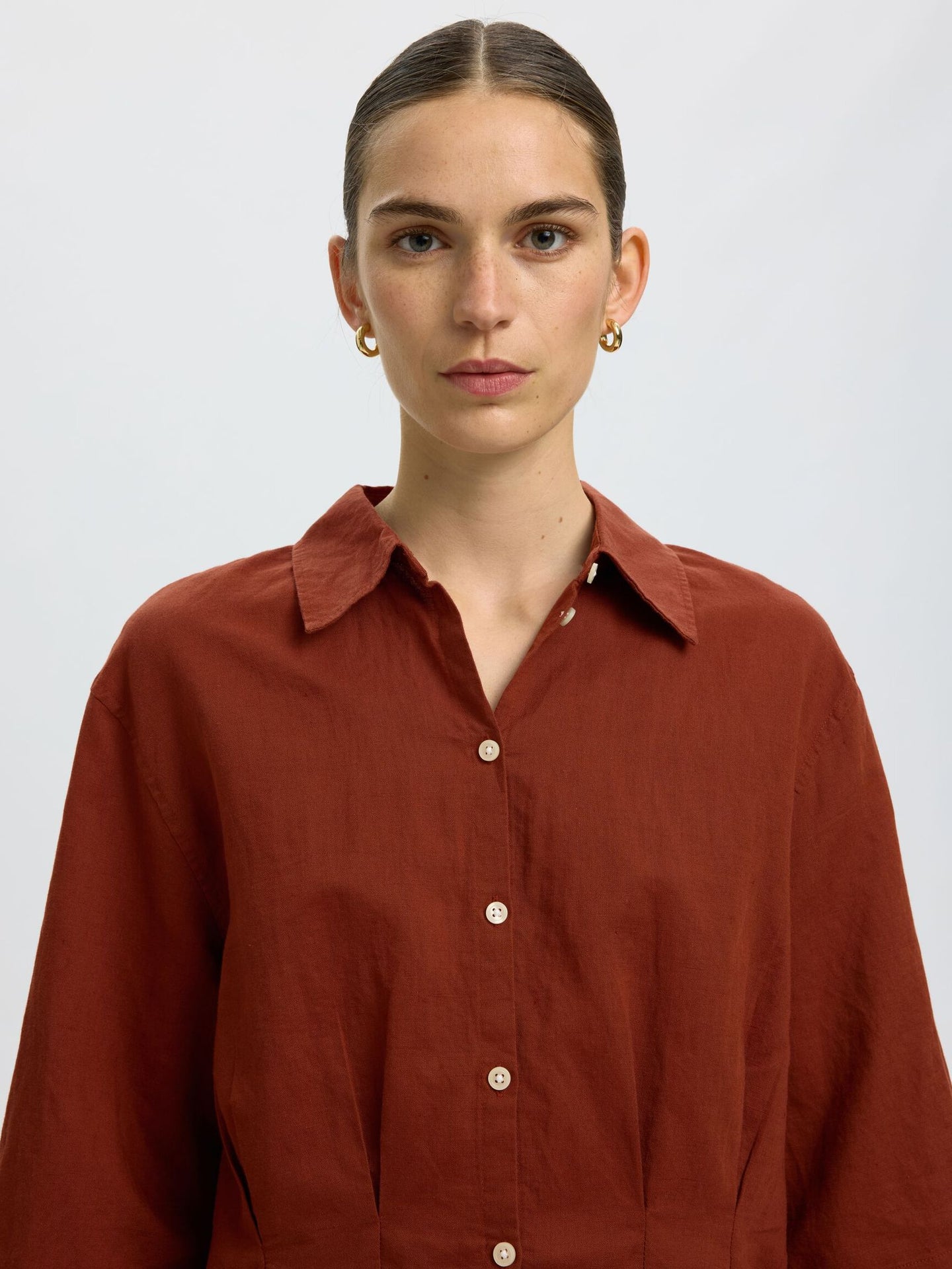 Cleo Regular 3/4 cropped shirt
