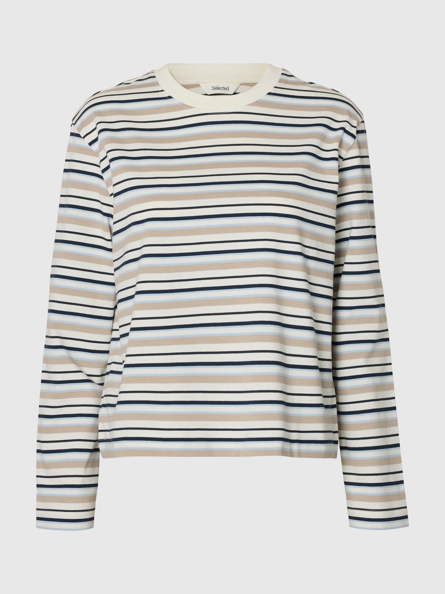 Essential ls striped boxy tee