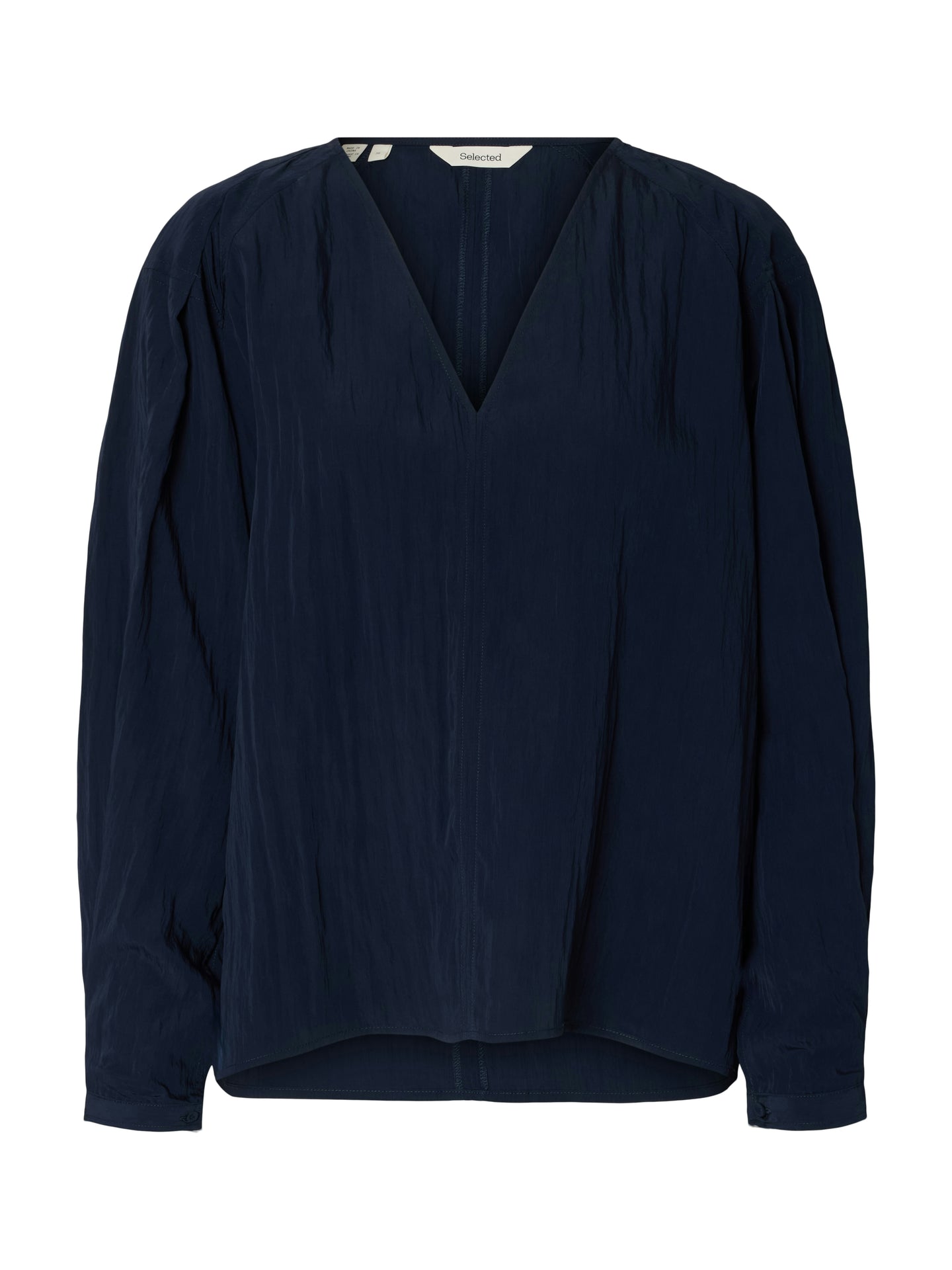 Selected Femme Fiona Ls Top Donkerblauw Dames