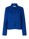 Selected Femme Hotel Amour Oversize Ls Shirt Blauw Dames