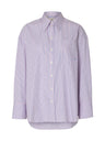 Selected Femme Hotel Amour Oversize Ls Shirt Roze Dames