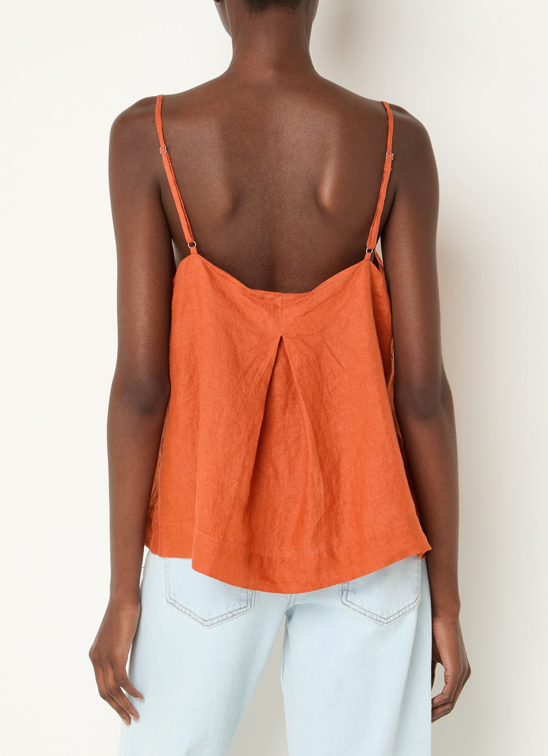 Selected Femme Linna Linen Strap Top Rood Dames