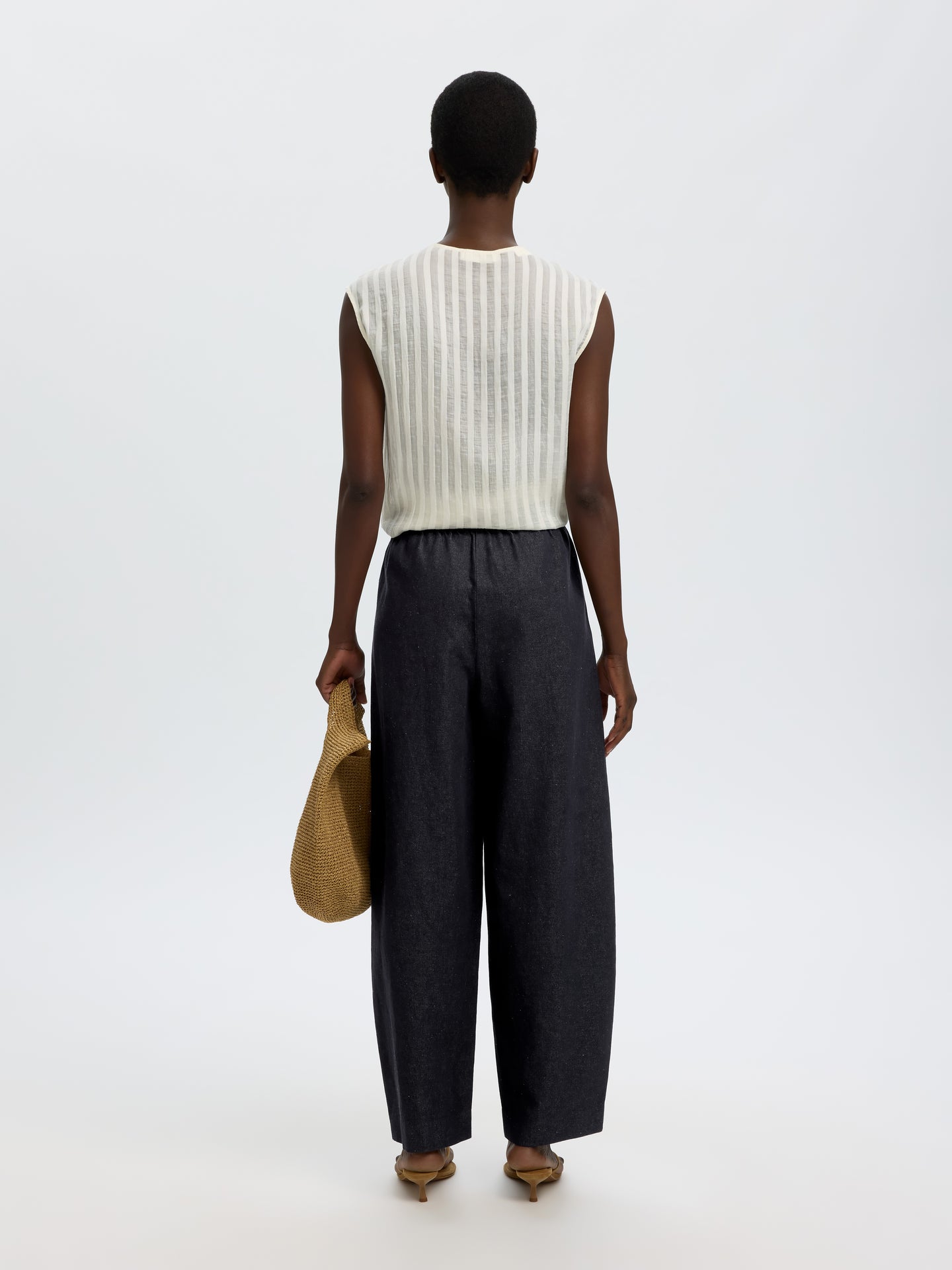 Loose Barrel Willow mw linen bld pant