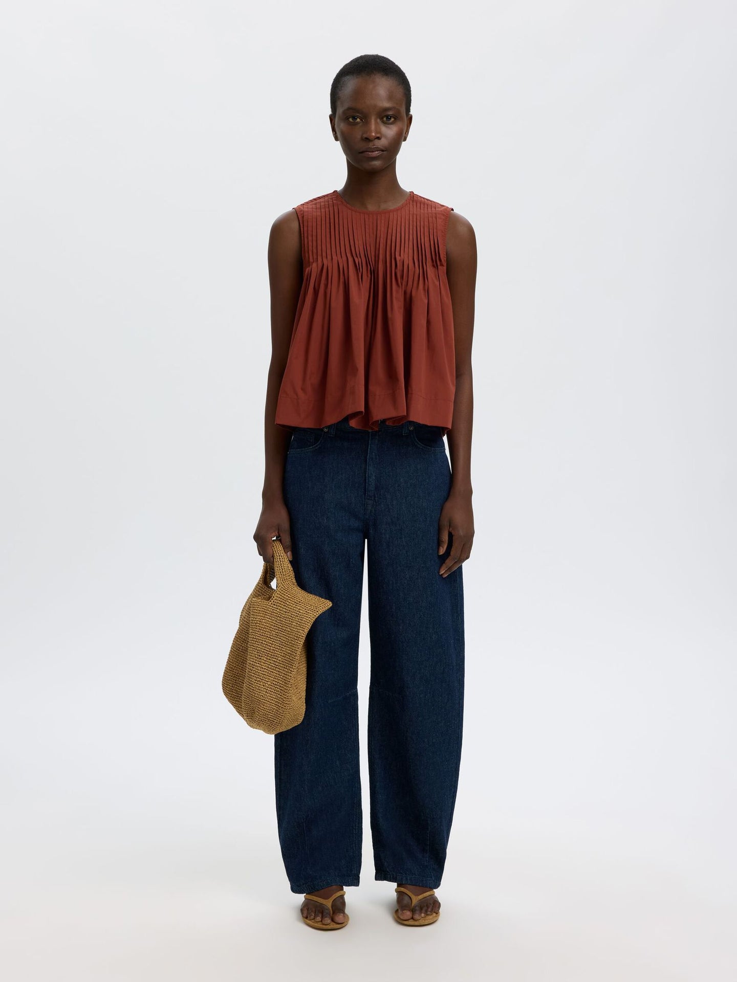 Sophia sl pleated top