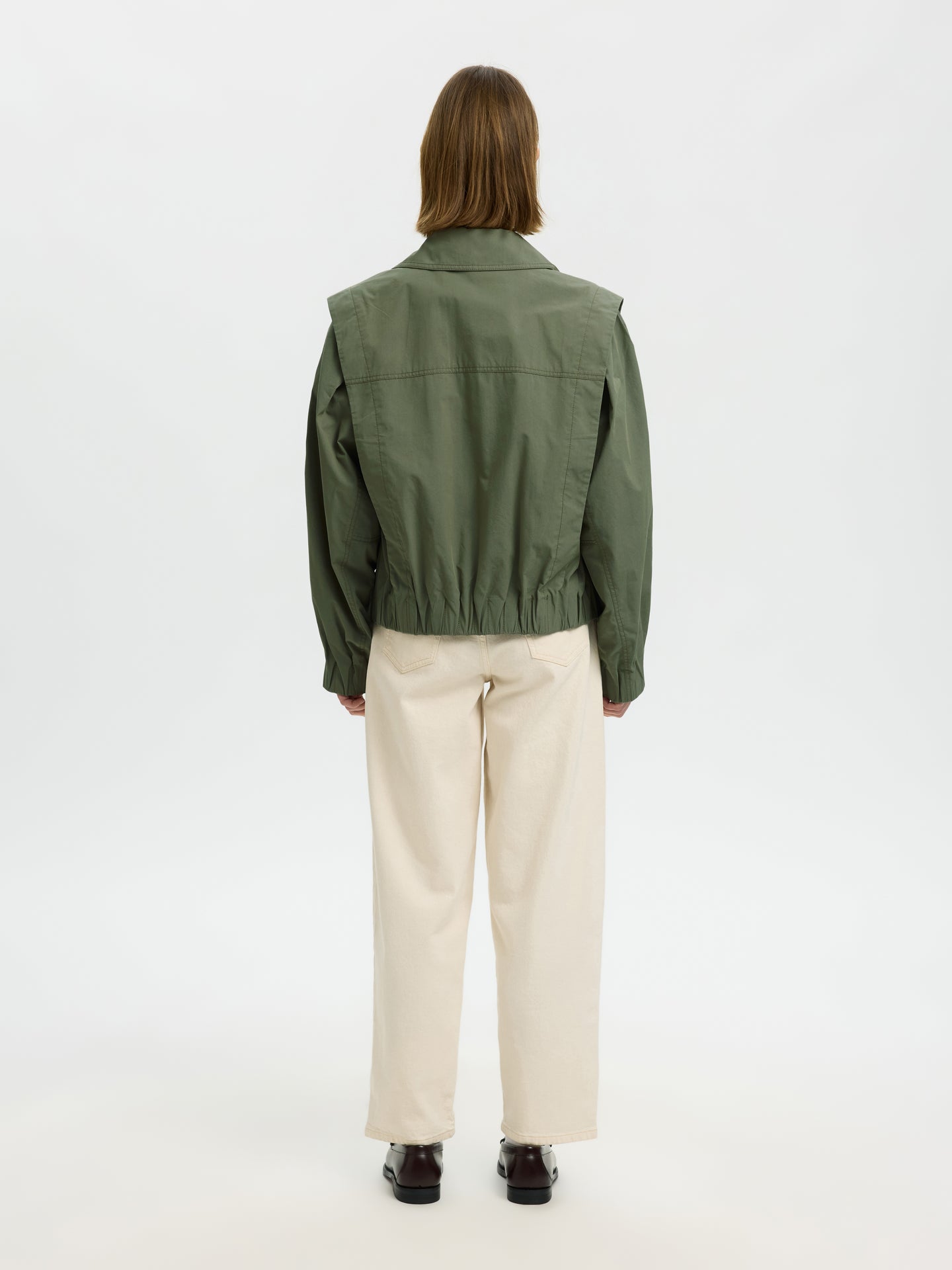 Selected Femme Sutton Casual Bomber Groen Dames