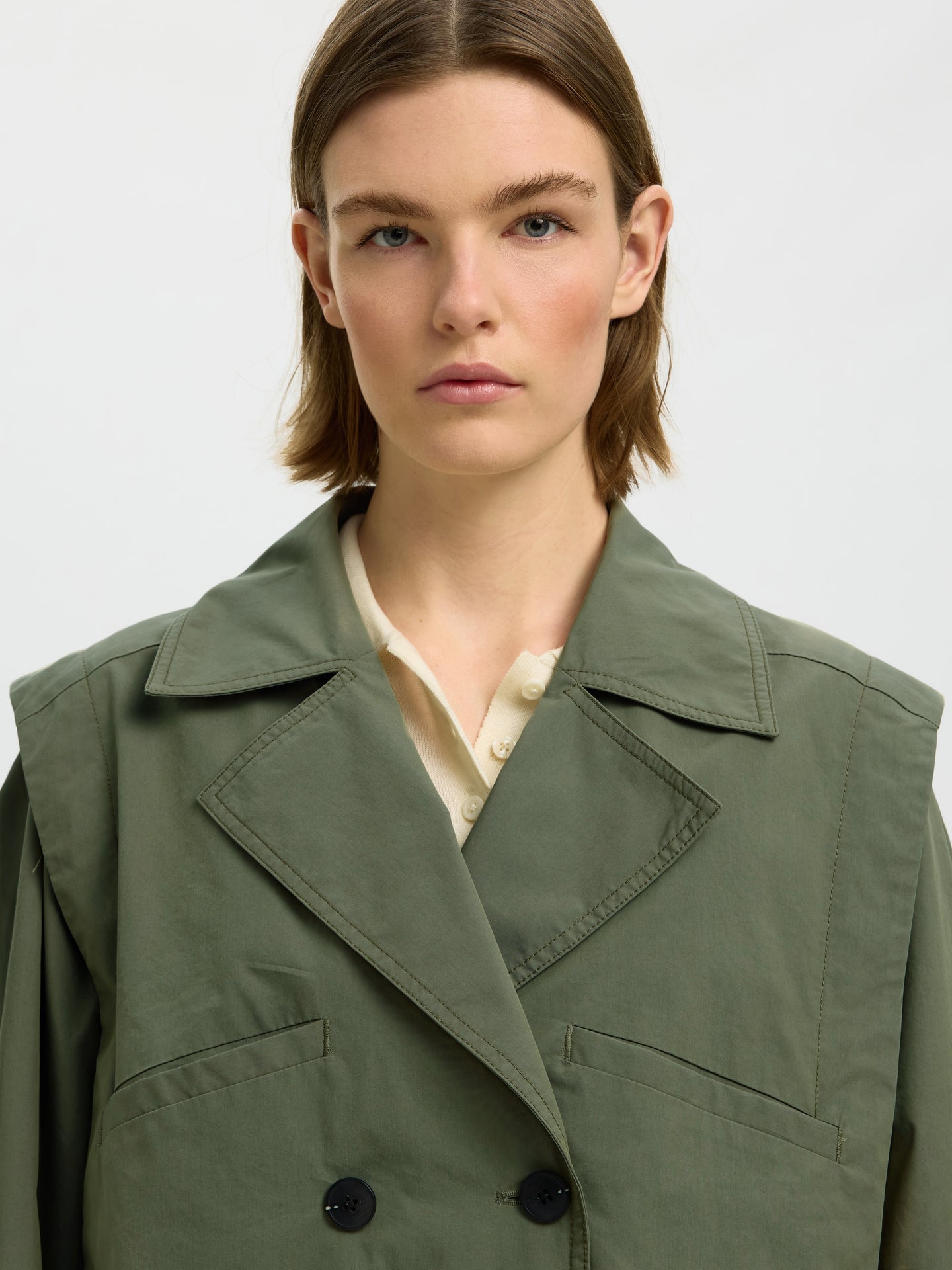 Selected Femme Sutton Casual Bomber Groen Dames