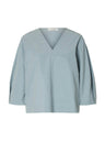 Selected Femme Talia 3/4 Top Lichtblauw Dames