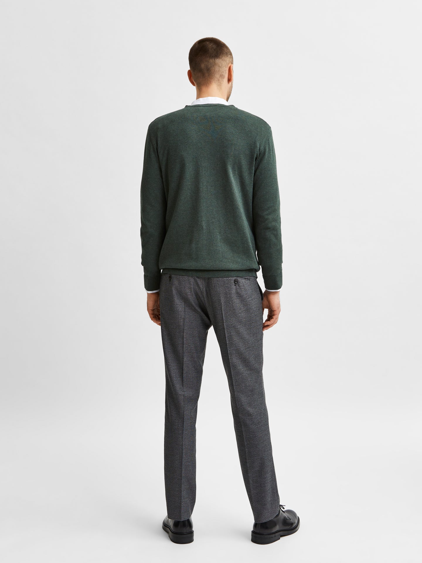 Selected Homme Berg Crewneck Donkergroen Heren