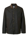 Selected Homme Walter Waxed Cotton Jacket Donkerbruin Heren