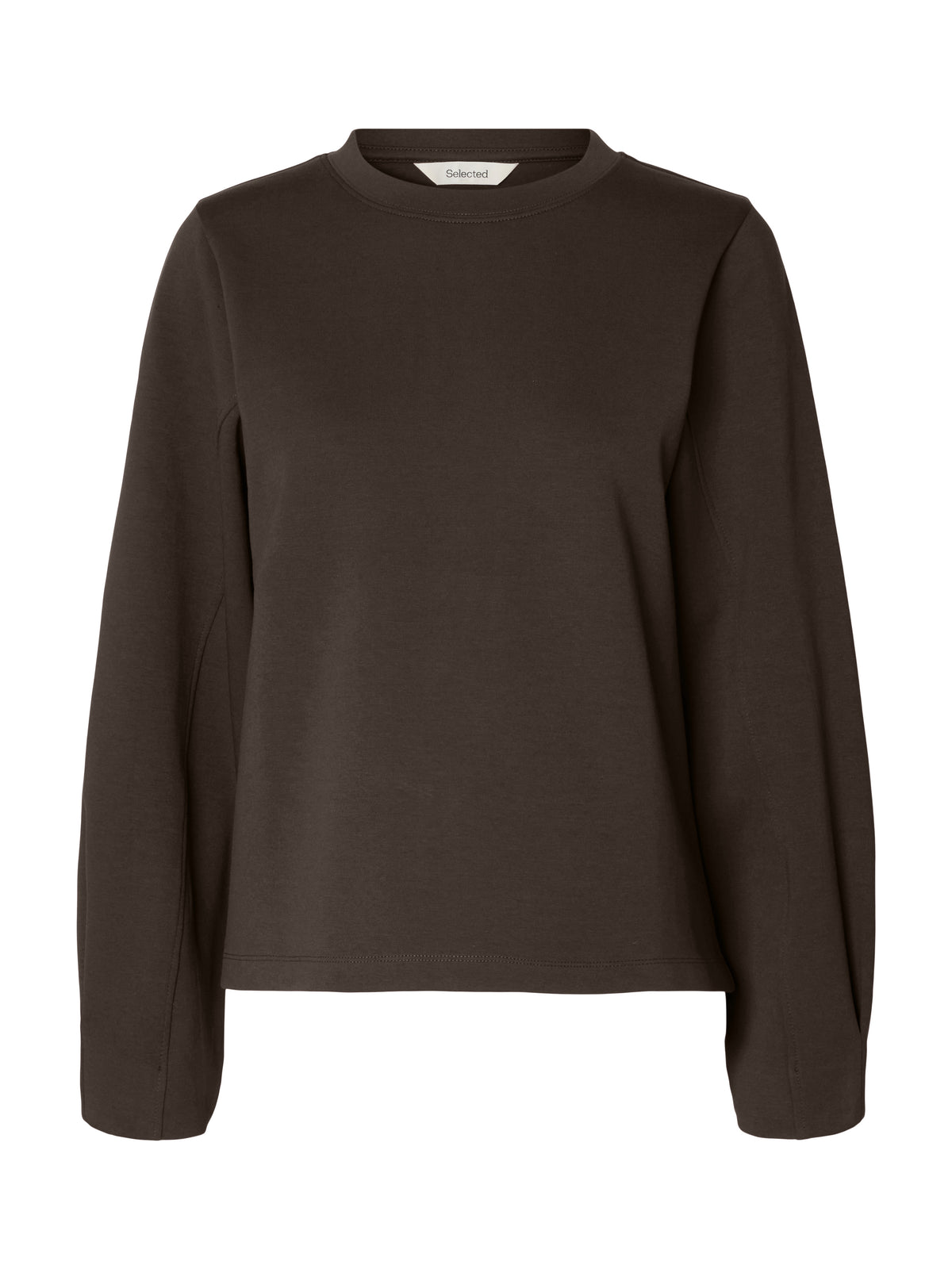 Selected Lya Ls Sweat Donkerbruin Dames