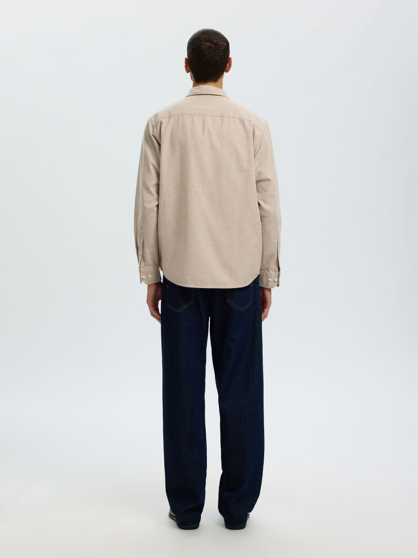 Reg Noah Brushed twist shirt ls