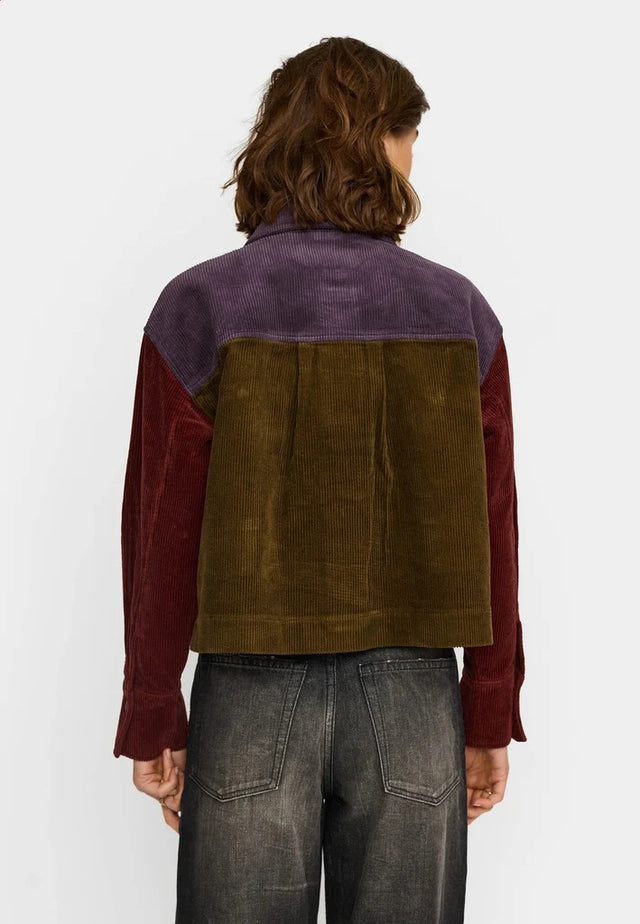 Selfhood Cropped Shirt Paars Dames