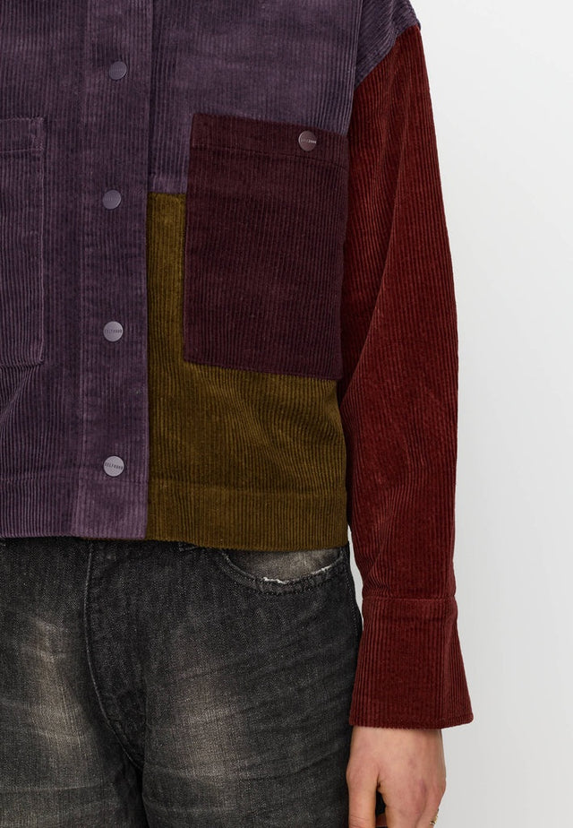 Selfhood Cropped Shirt Paars Dames