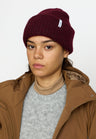Selfhood Fluffy Beanie Donkerrood Dames
