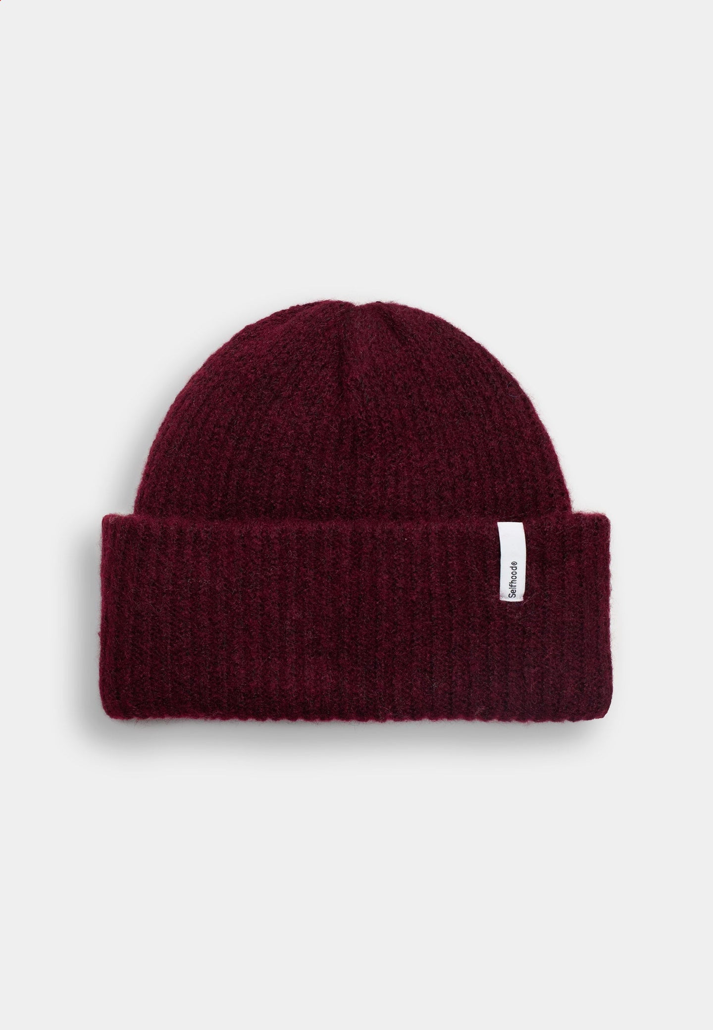 Selfhood Fluffy Beanie Donkerrood Dames