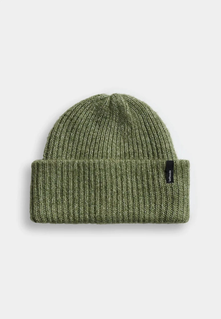 Selfhood Fluffy Beanie Groen Dames