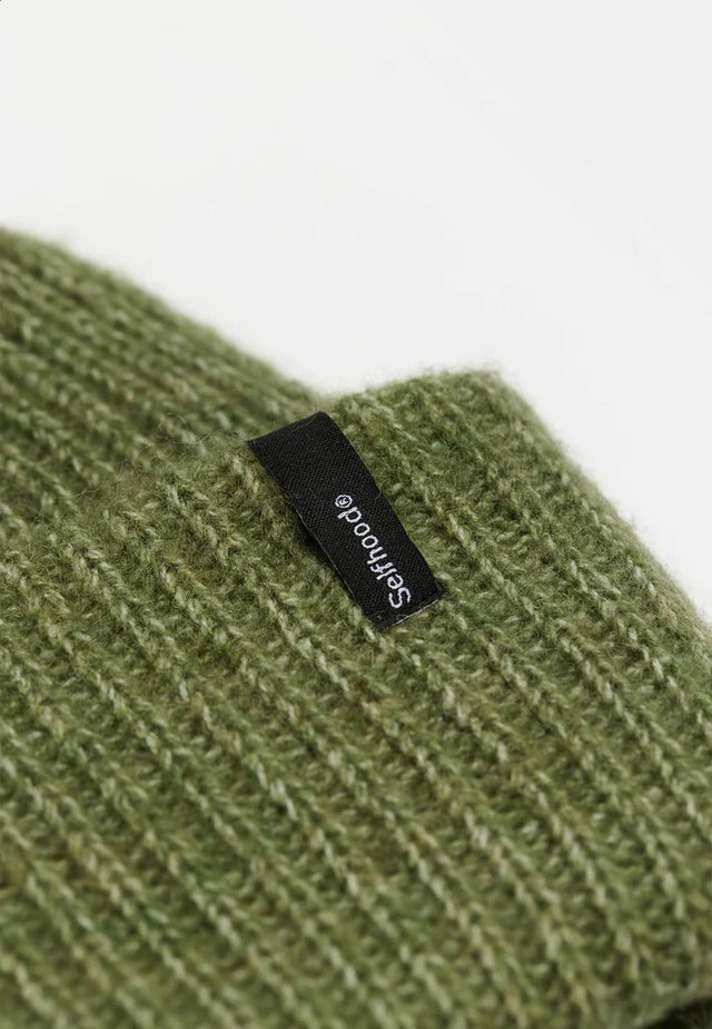 Selfhood Fluffy Beanie Groen Dames