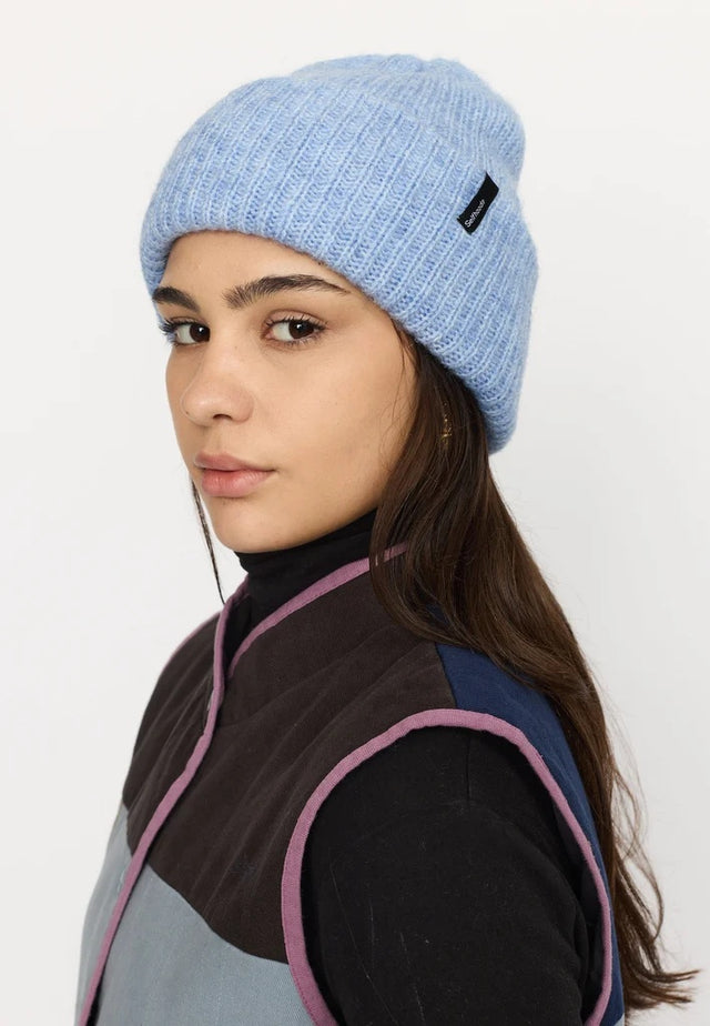 Selfhood Fluffy Beanie Lichtblauw Dames