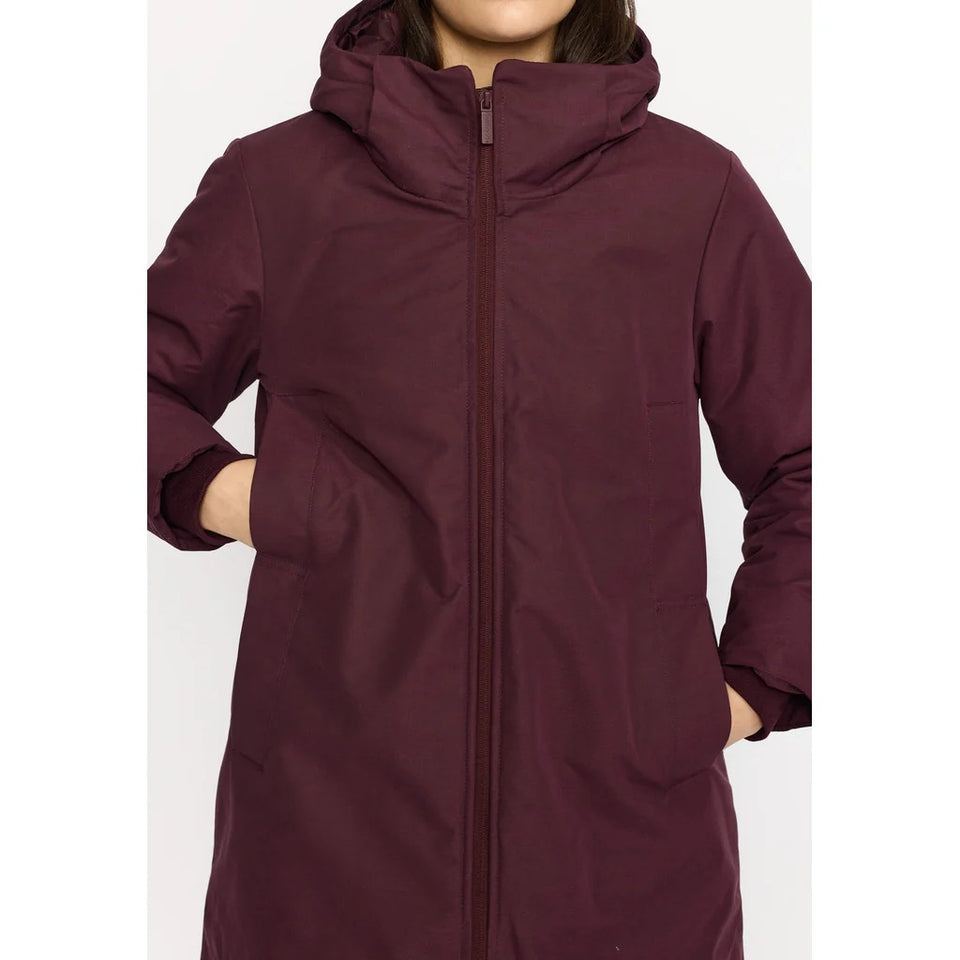 Selfhood Hooded Parka Donkerrood D