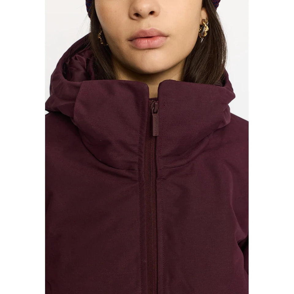 Selfhood Hooded Parka Donkerrood D