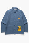 Service Works Canvas Chore Shirt Blauw Heren