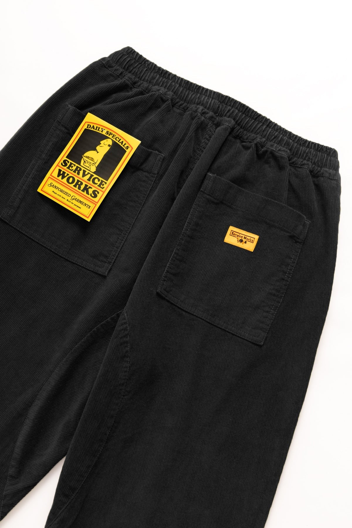 Service Works Corduroy Chef Pants Zwart Heren