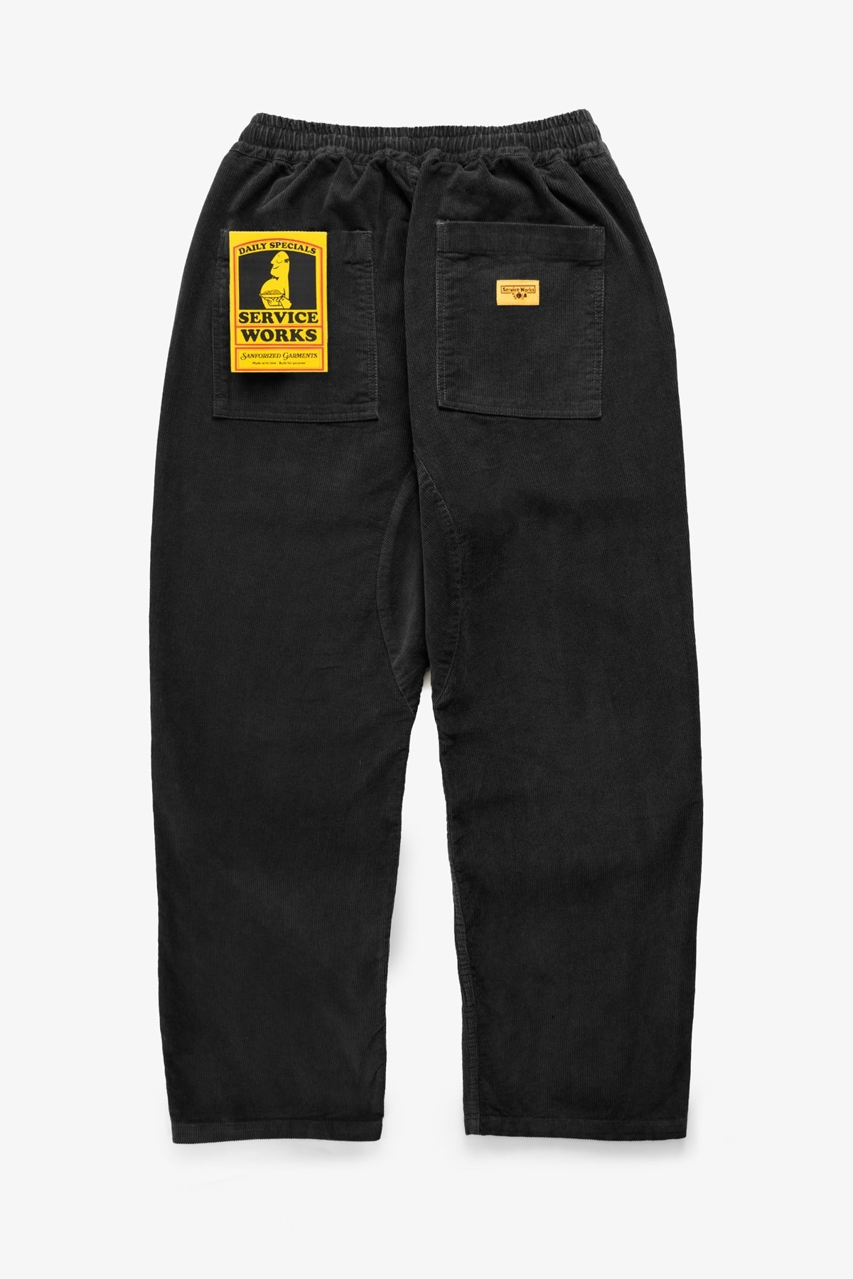 Service Works Corduroy Chef Pants Zwart Heren