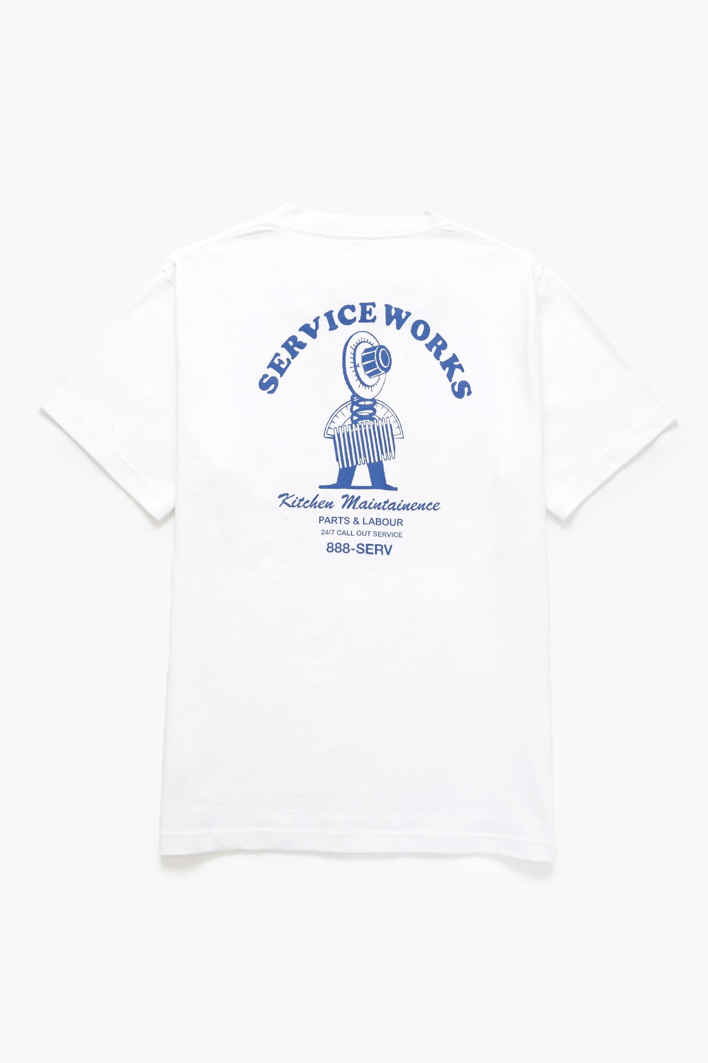 Service Works Maintenance Tee Wit Heren