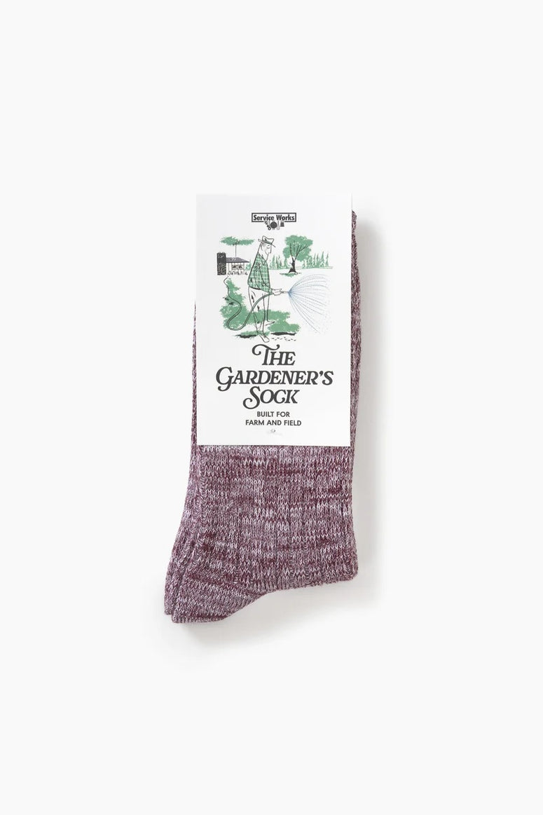 Service Works The Gardeners Socks Donkerrood Heren