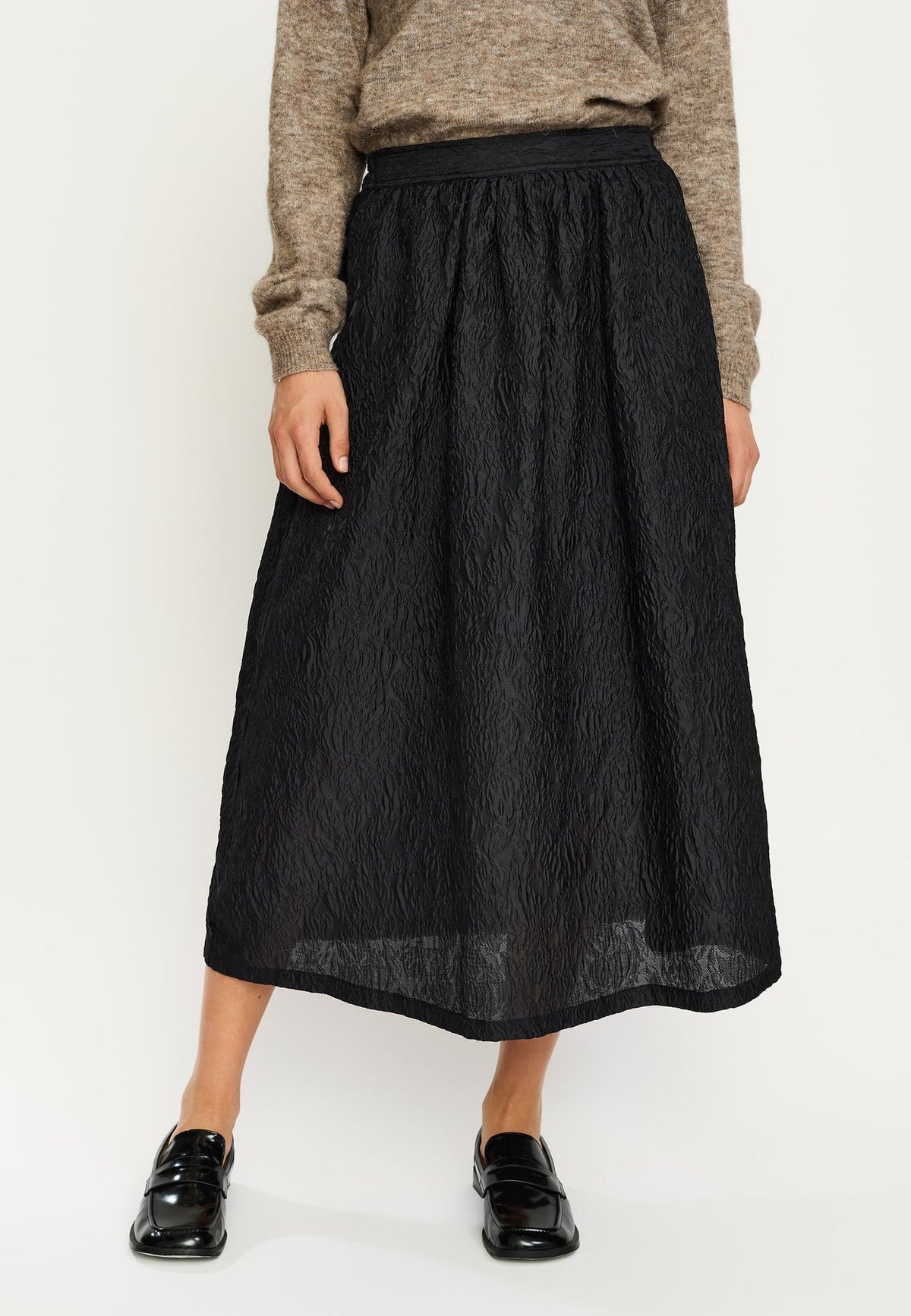 Soft Rebels Adi Midi Skirt Zwart Dames