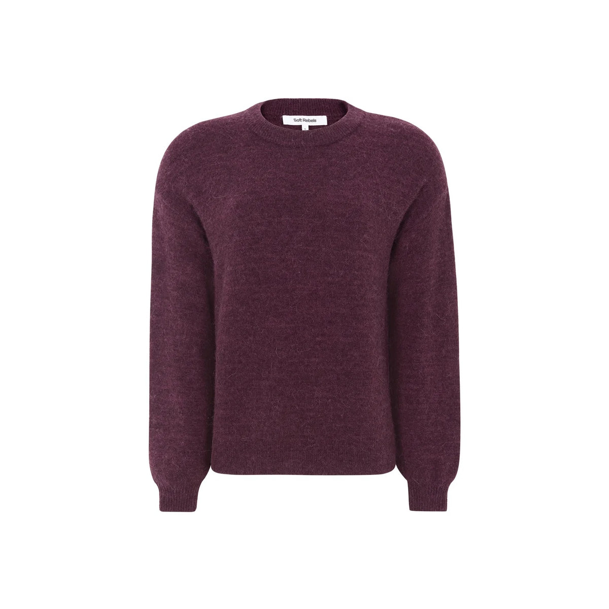 Soft Rebels Alisson Knit Donkerrood Dames