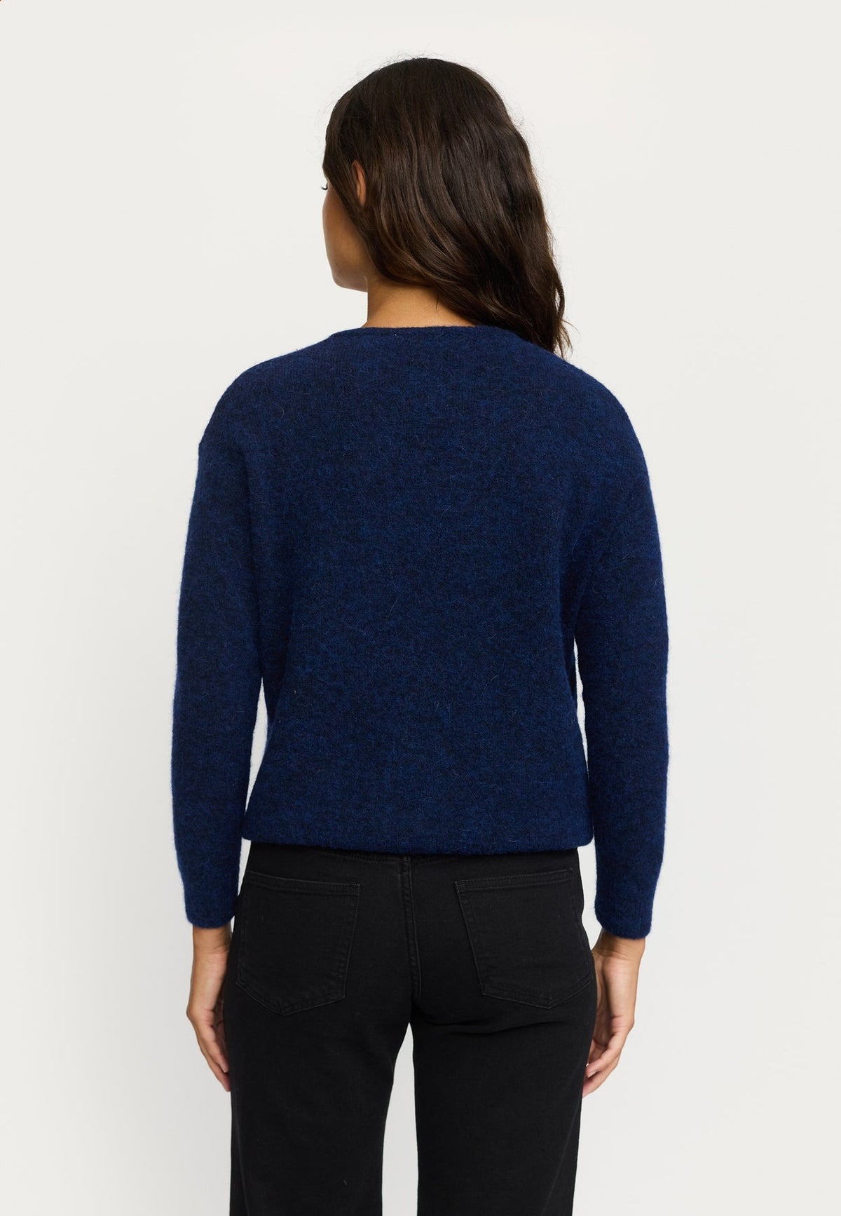 Soft Rebels Alisson Vneck Knit Donkerblauw Dames