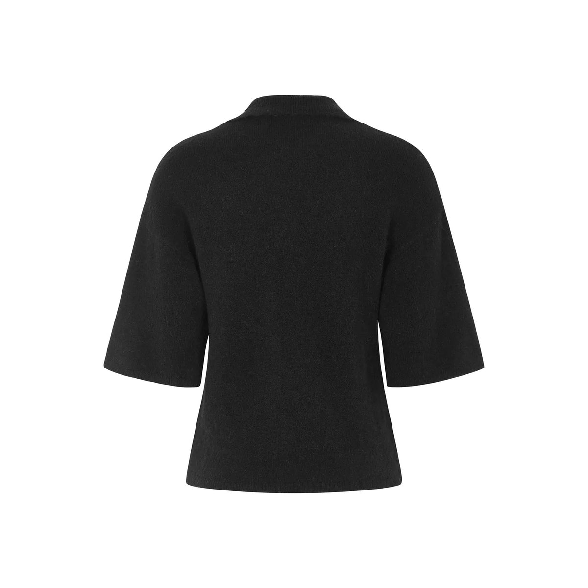 Soft Rebels Allison Polo Ss Knit Zwart Dames
