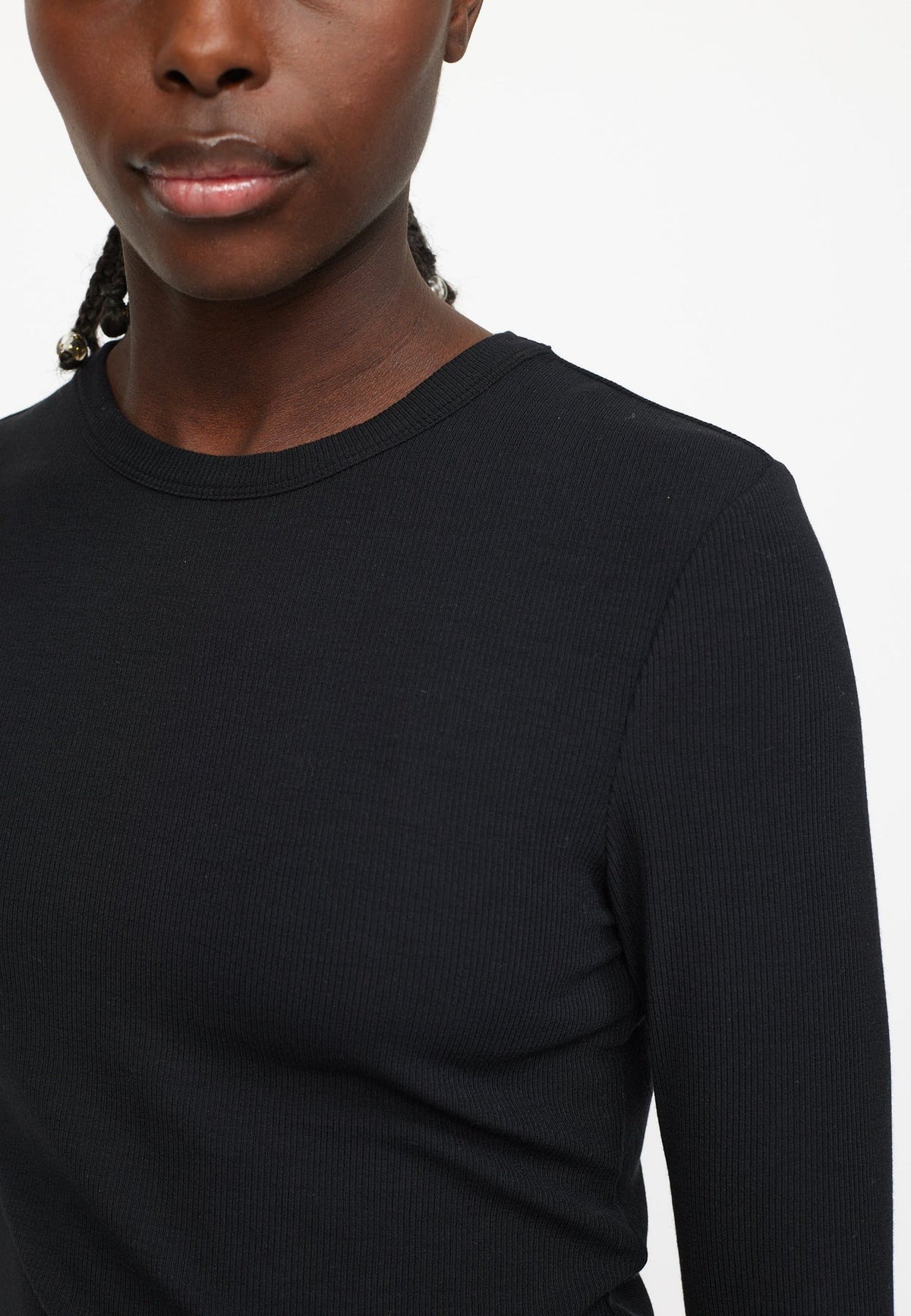 Soft Rebels Fenja Ls O-neck Top Zwart Dames