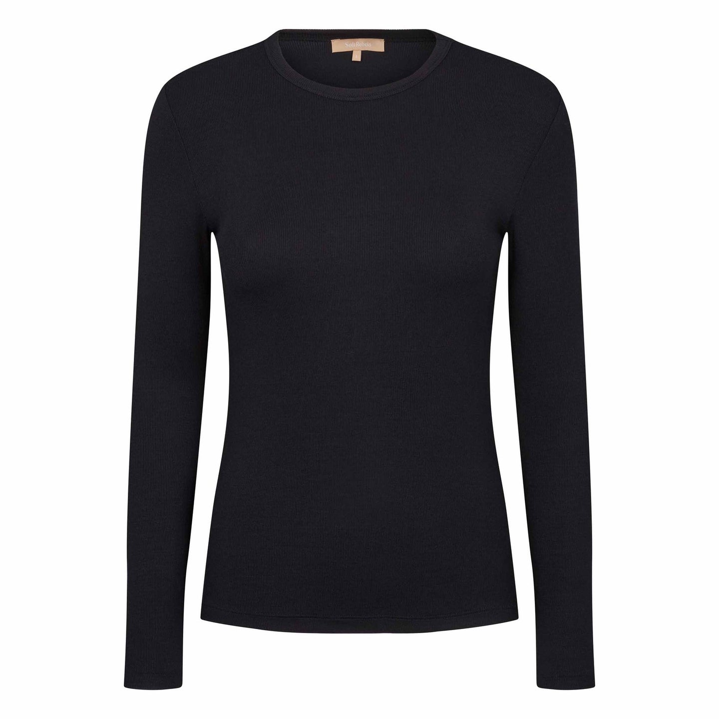 Soft Rebels Fenja Ls O-neck Top Zwart Dames