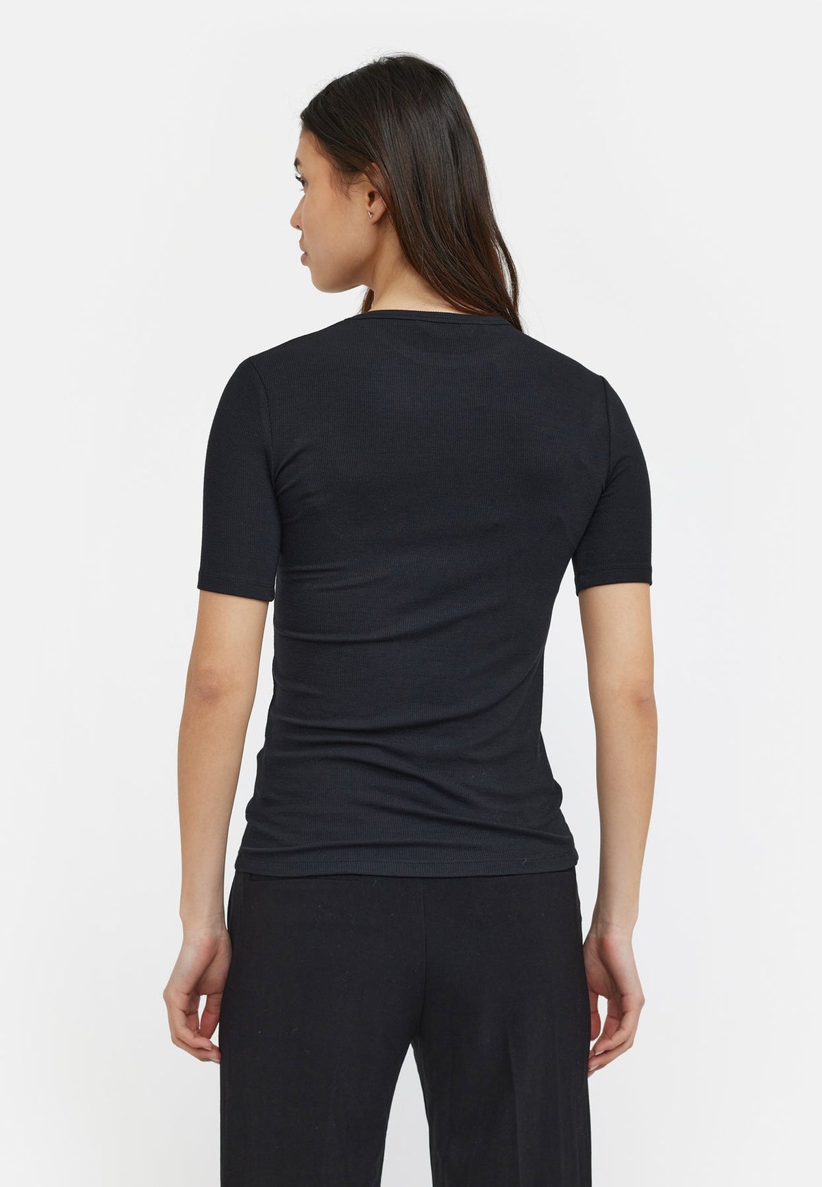Soft Rebels Fenja Ss Top Zwart Dames