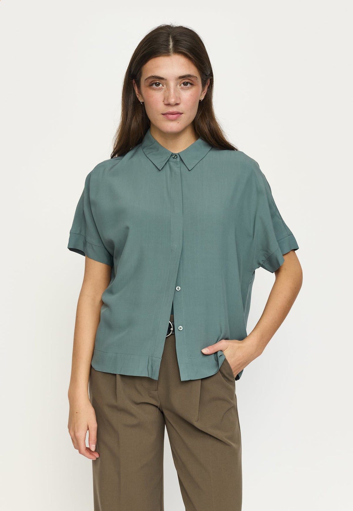 Soft Rebels Freedom Ss Shirt Groen Dames