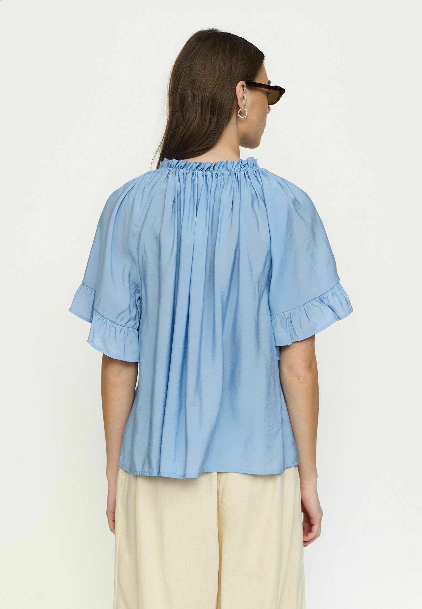 Soft Rebels Haina Blouse Blauw Dames
