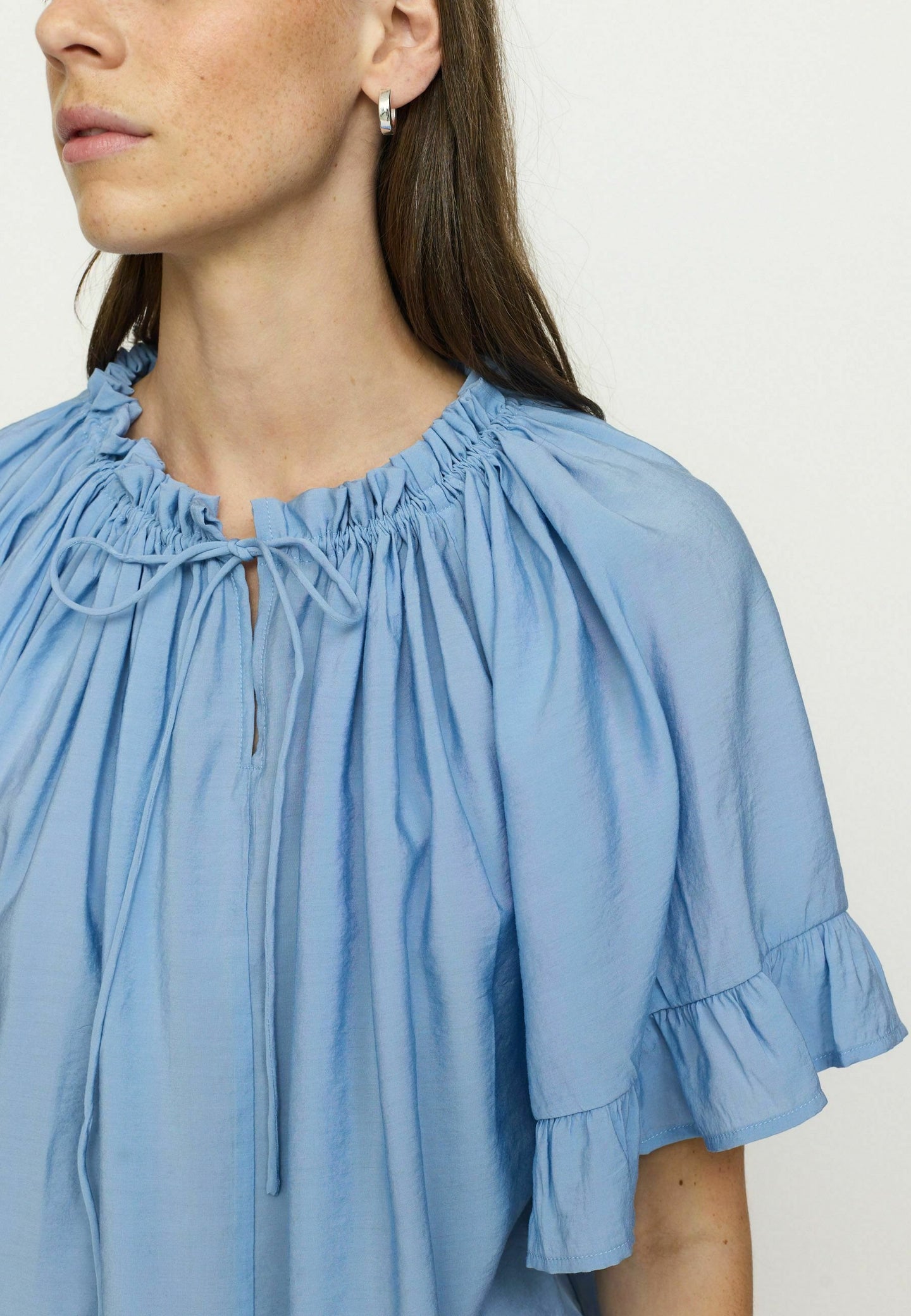 Soft Rebels Haina Blouse Blauw Dames