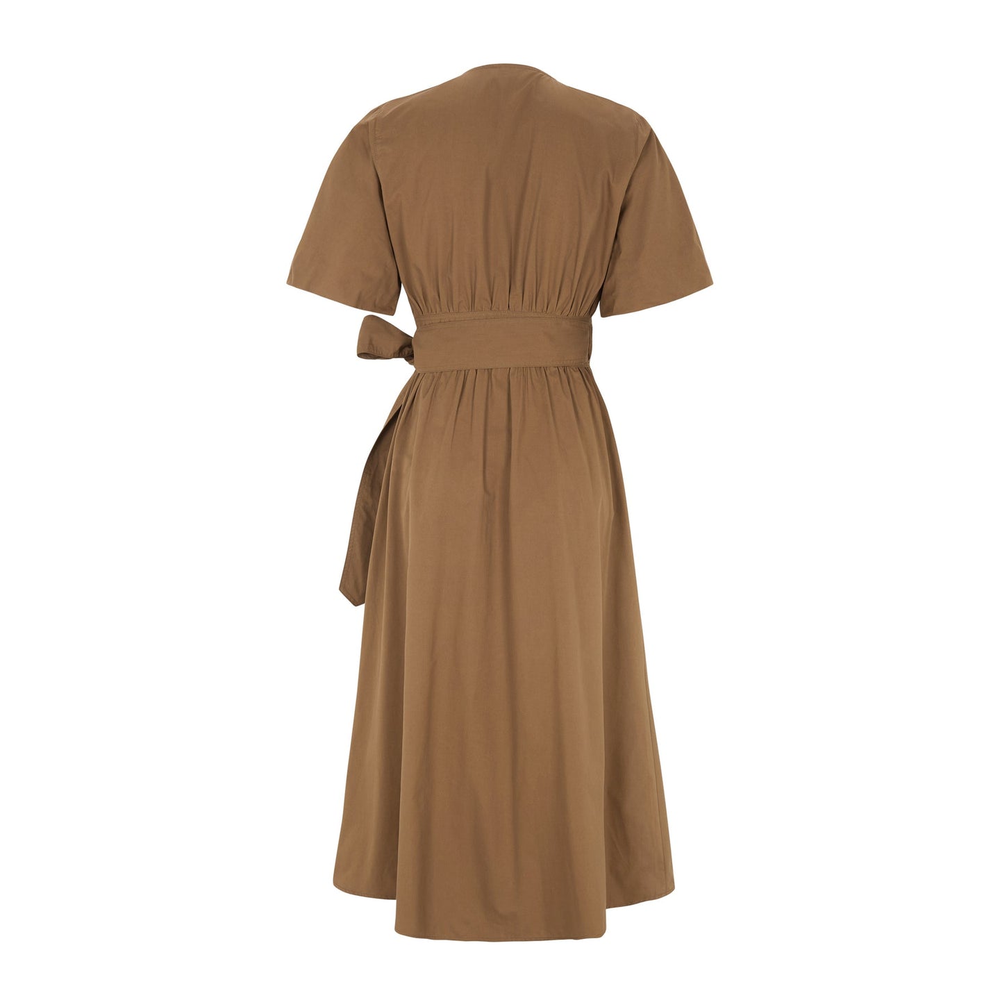 Soft Rebels Halen Midi Dress Bruin Dames