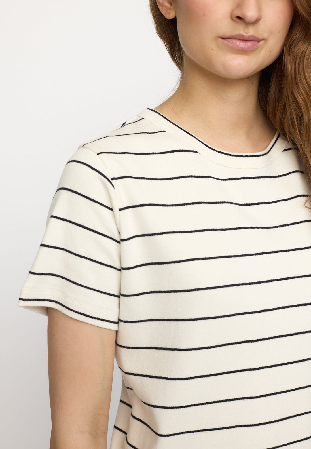 Soft Rebels Hella Stripe T-shirt Wit Dames