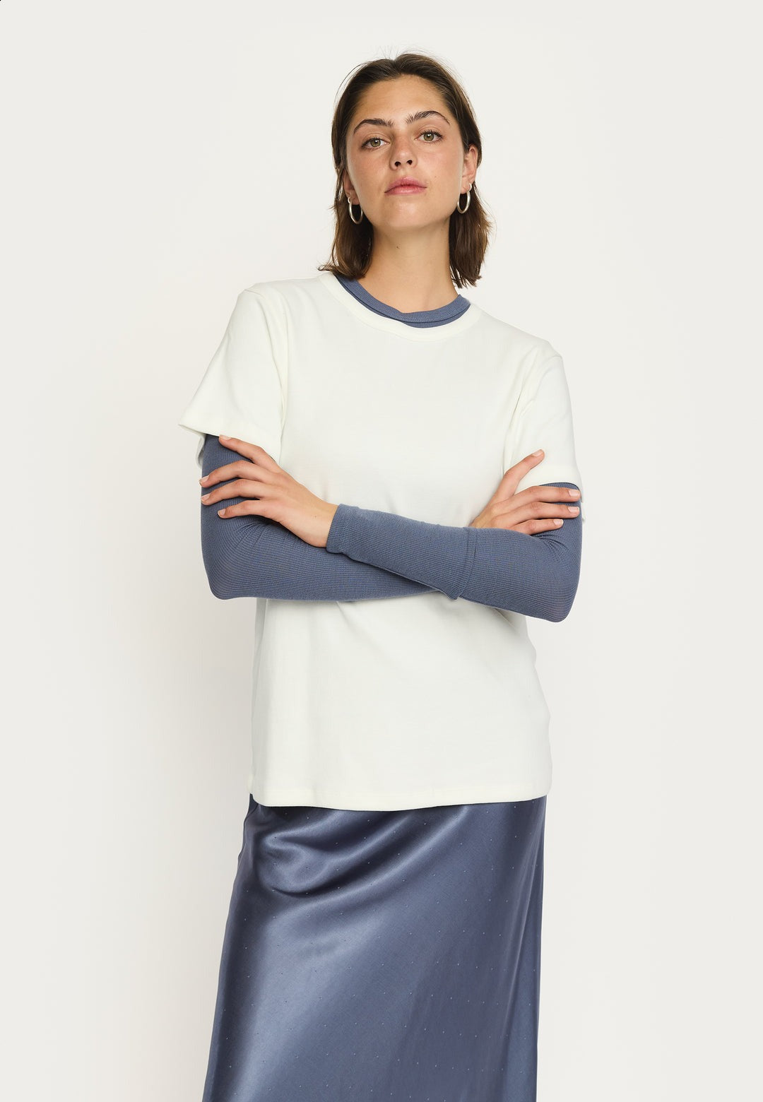 Soft Rebels Hella T- Wit Dames