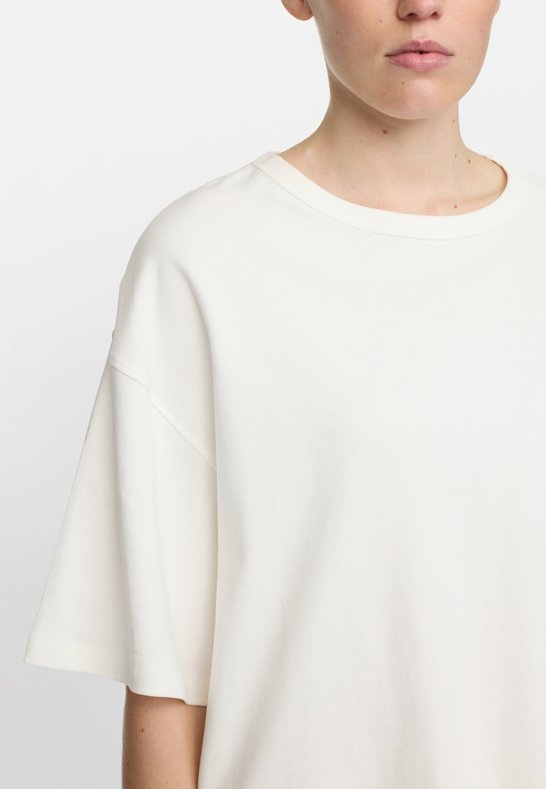 Soft Rebels Hella Wide T-shirt GOTS Wit Dames