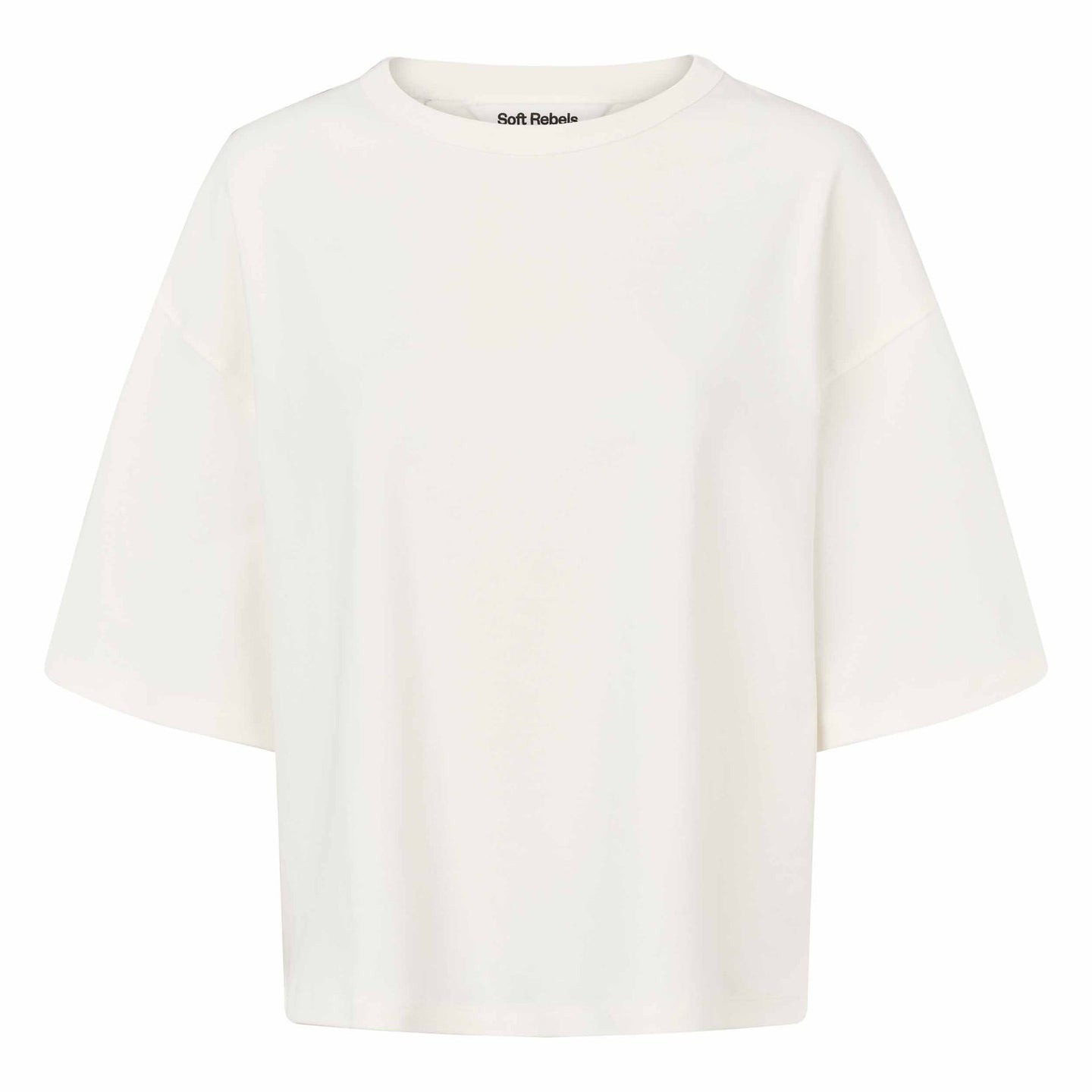 Soft Rebels Hella Wide T-shirt GOTS Wit Dames