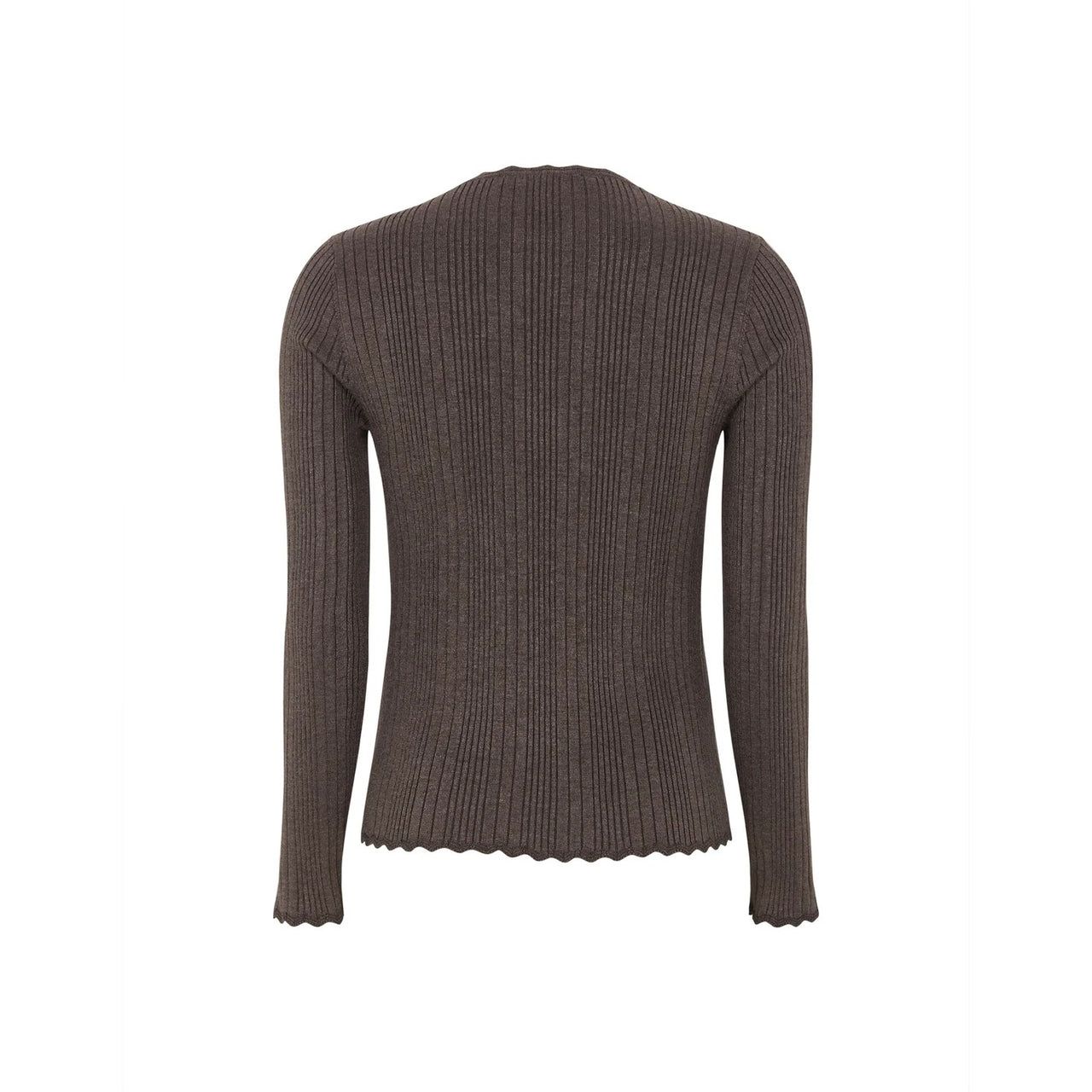 Soft Rebels Marla Lace Edge Knit Bruin Dames